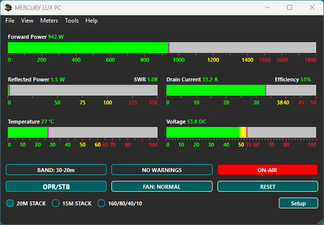 MercuryLuxPc GUI screenshot