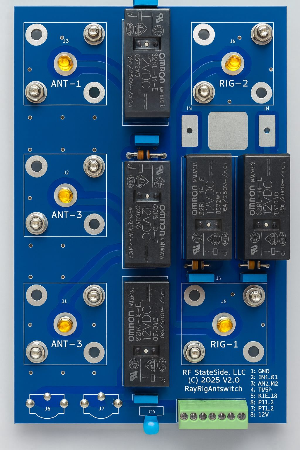 RayRigAntSwitch assembled board